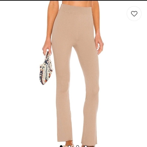 L'academie Camden Knit Pants Tan Large - Picture 2 of 9